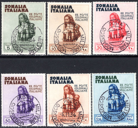 Somalia 1934 Colonnial Exhibition Postage set fine used.