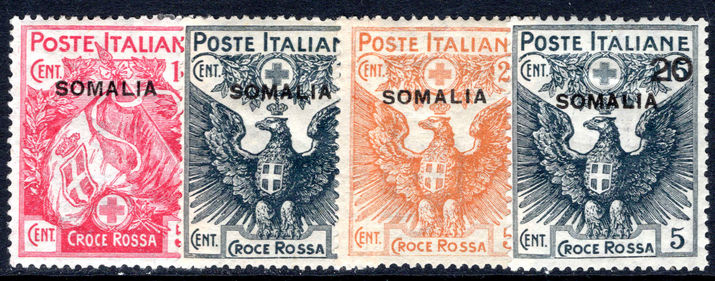 Somalia 1916 Red Cross lightly mounted mint.