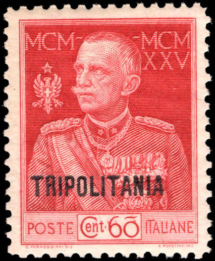 Tripolitania 1925-26 Royal Jubilee 60c perf 11 unmounted mint.