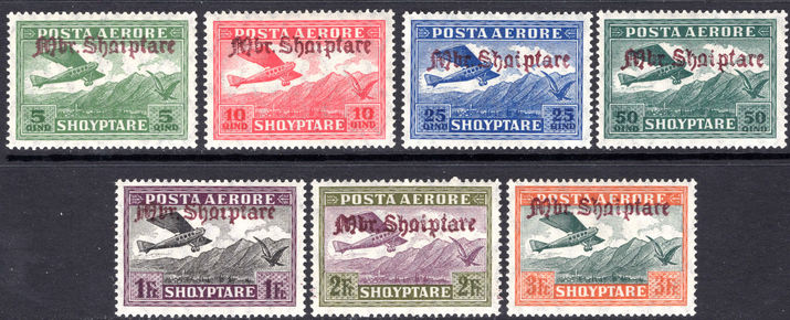 Albania 1929 Kingdom Air set. All signed unmounted mint.