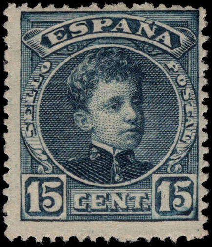 Spain 1901-05 15c blue-black lightly mounted mint.