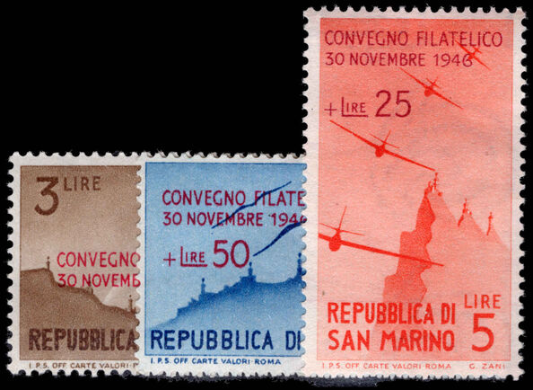 San Marino 1946 National Philatelic Convention unmounted mint.