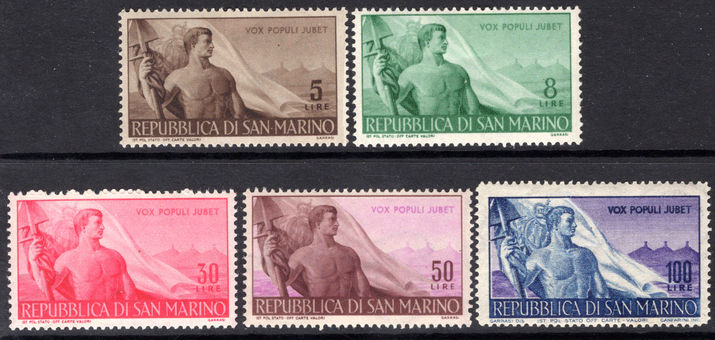San Marino 1948 Workers unmounted mint.