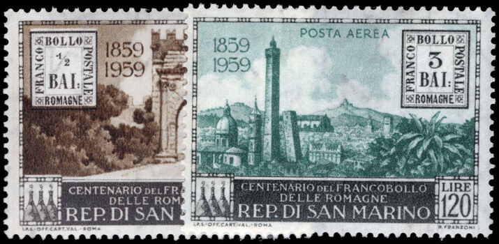 San Marino 1959 Romagna Stamp Centenary unmounted mint.
