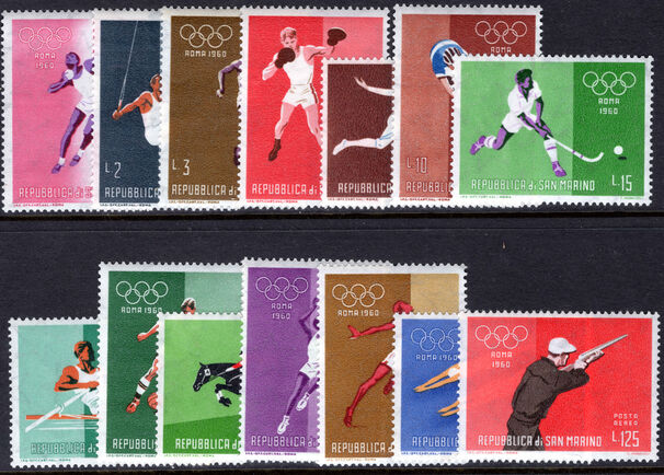 San Marino 1960 Olympic Games unmounted mint.