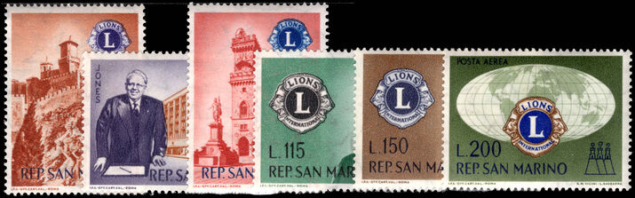 San Marino 1960 Lions International Commemoration unmounted mint.
