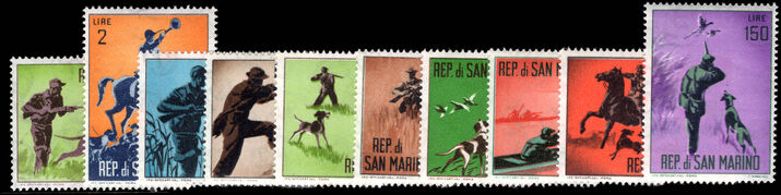 San Marino 1962 Hunting (2nd issue) unmounted mint.