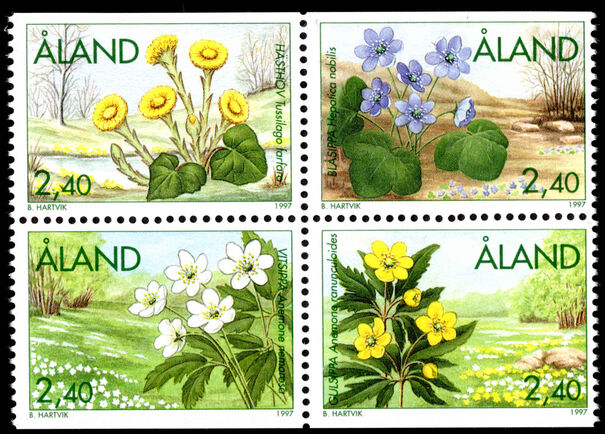 Aland 1997 Spring Flowers unmounted mint.