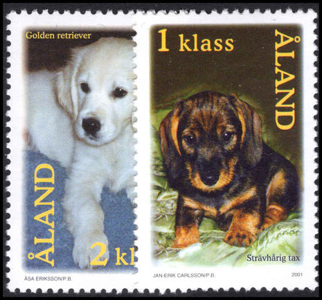 Aland 2001 Puppies unmounted mint.