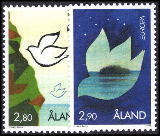 Aland 1995 Europa. Peace and Freedom unmounted mint.
