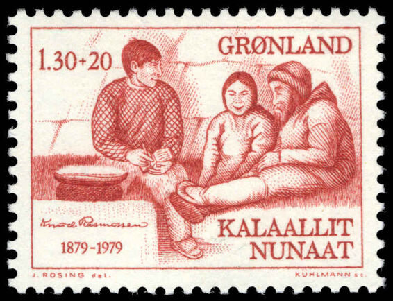 Greenland 1979 Birth Centenary of Knud Rasmussen unmounted mint.