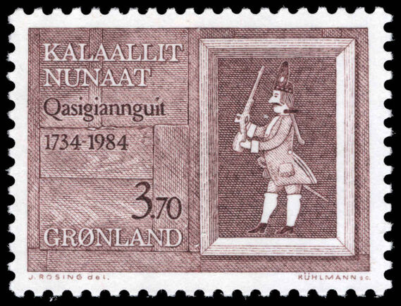 Greenland 1984 250th Anniversary of Christianshab unmounted mint.
