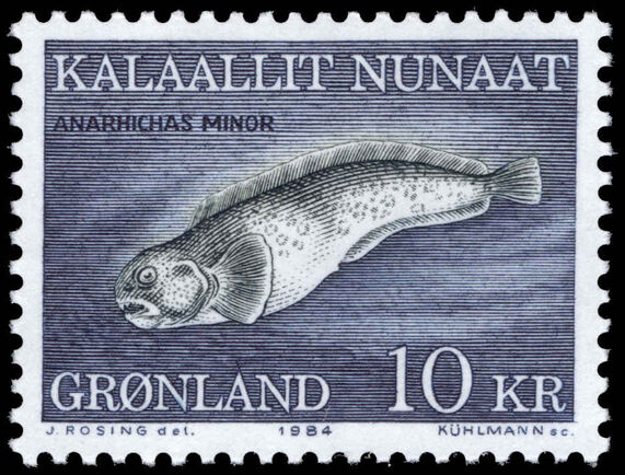 Greenland 1984 Spotted Wolffish unmounted mint.