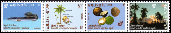 Wallis and Futuna 2003 Legends of the Pacific. How the Eel gave Birth to a Coconut unmounted mint.