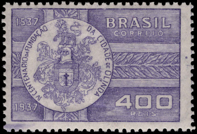 Brazil 1938 Olinda fine lightly mounted mint.