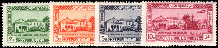 Lebanon 1938 Medical Congress lightly mounted mint.