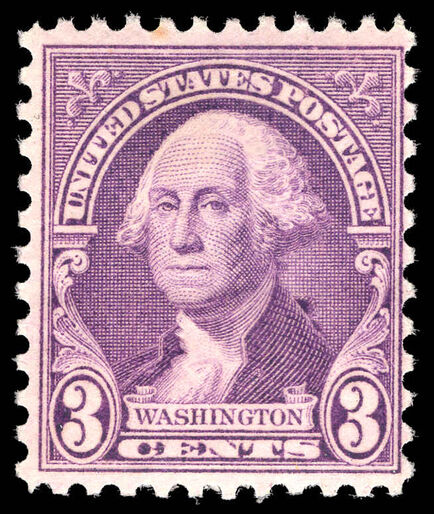USA 1932 3c Washington lightly mounted mint.