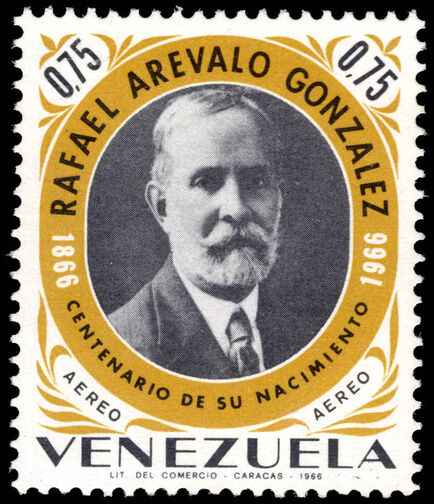 Venezuela 1966 Birth Centenary of Rafael Arevalo Gonzalez unmounted mint.