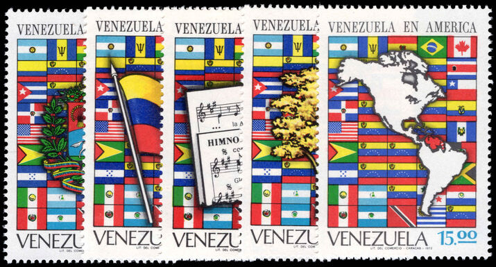 Venezuela 1972 Venezuela in the Americas unmounted mint.
