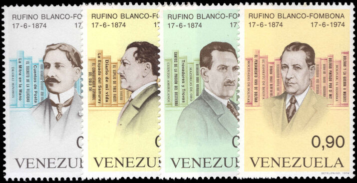 Venezuela 1974 Birth Centenary of Rufino Blanco-Fombona unmounted mint.