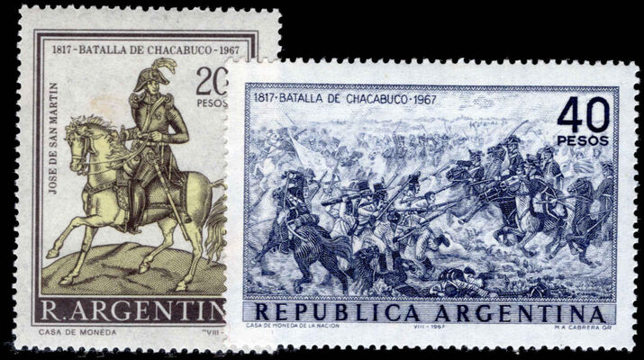 Argentina 1967 Battle of Chacabuco unmounted mint.