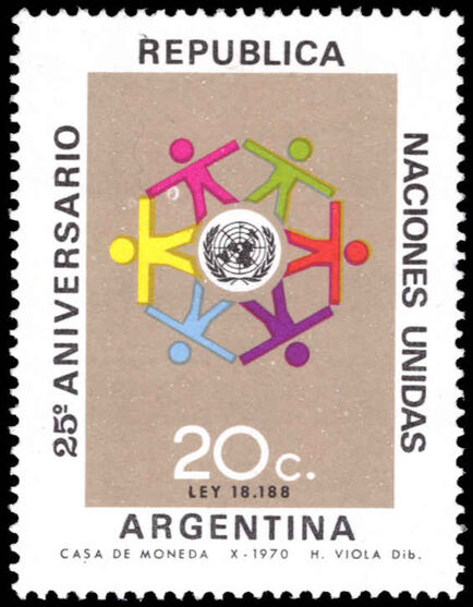 Argentina 1970 United Nations unmounted mint.