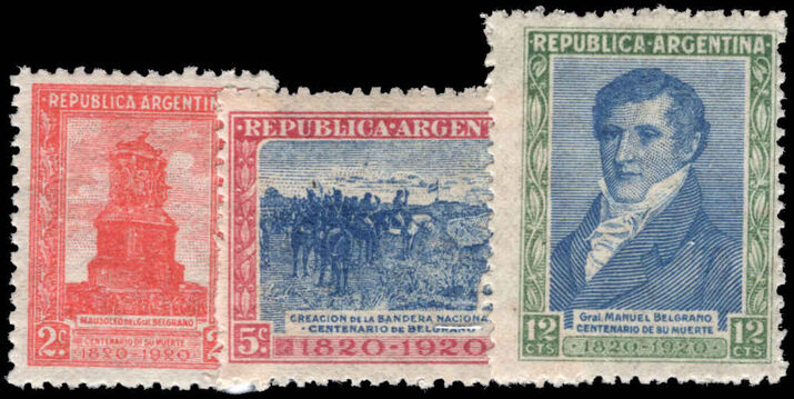 Argentina 1920 General Manuel Belgrano unmounted mint.