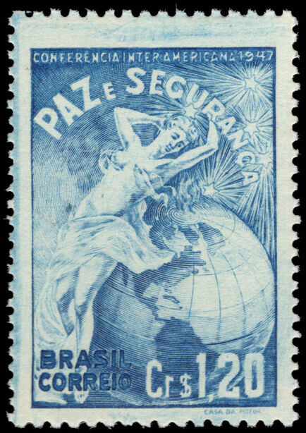 Brazil 1947 Inter-American Defence Conference 11cr20 unmounted mint.