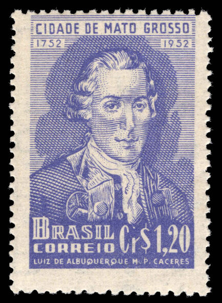 Brazil 1952 Bicentenary of Mato Grosso City unmounted mint.