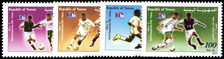 Yemen 2003 U-17 Football unmounted mint.