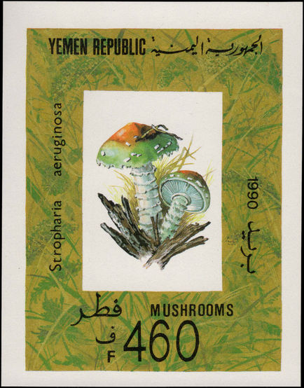 Yemen 1991 Fungi souvenir sheet unmounted mint.