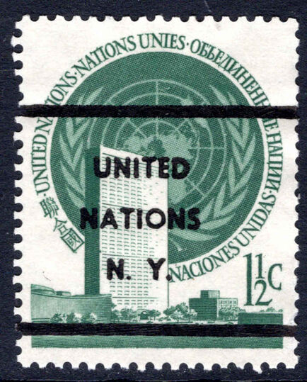 New York 1951 1½c blue-green pre-cancelled.