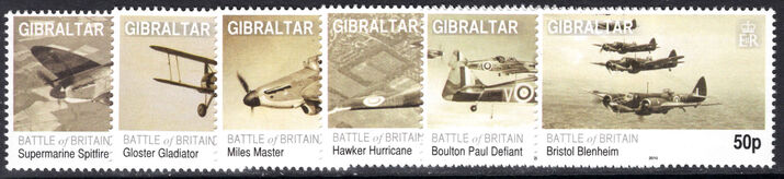 Gibraltar 2010 Battle of Britain unmounted mint.