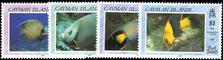 Cayman Islands 1990 Angelfishes unmounted mint.