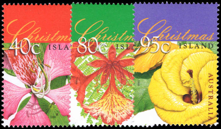 Christmas Island 1998 Flowering Trees unmounted mint.