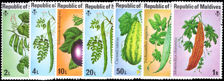 Maldive Islands 1976 Vegetables unmounted mint.