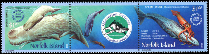 Norfolk Island 2002 Operation Cetaces unmounted mint.