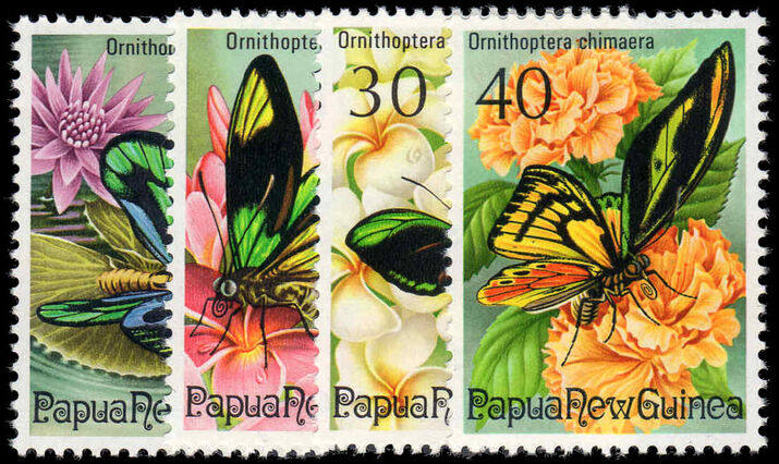Papua New Guinea 1975 Fauna Conservation (Birdwing Butterflies) unmounted mint.
