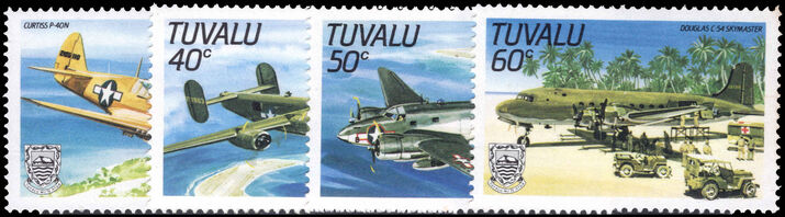Tuvalu 1985 World War II Aircraft unmounted mint