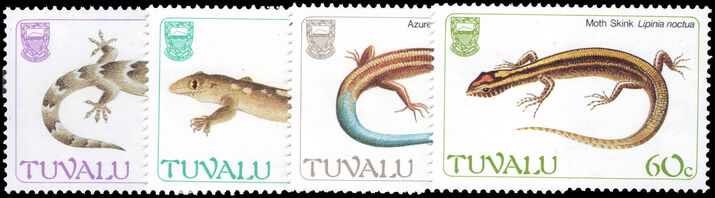 Tuvalu 1986 Lizards unmounted mint