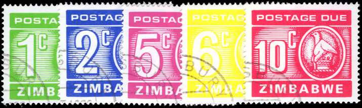 Zimbabwe 1980 Postage Due set fine used.