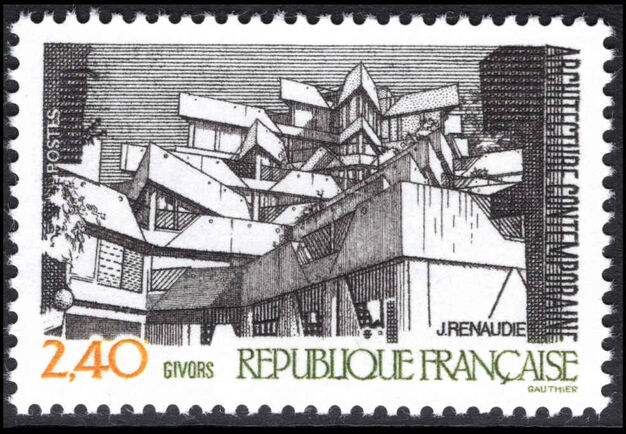 France 1985 Contemporary Architecture unmounted mint.