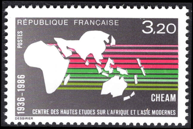 France 1986 Modern African and Asian Studies unmounted mint.