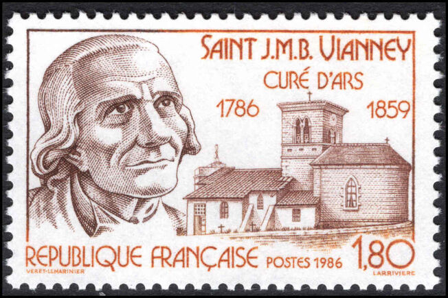 France 1986 St J M B Vianny unmounted mint.