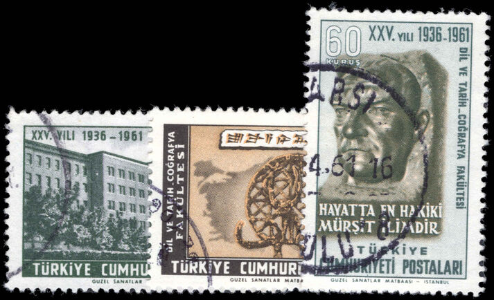 Turkey 1960 History and Geography Faculty fine used.
