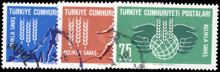Turkey 1963 Freedom from Hunger fine used.