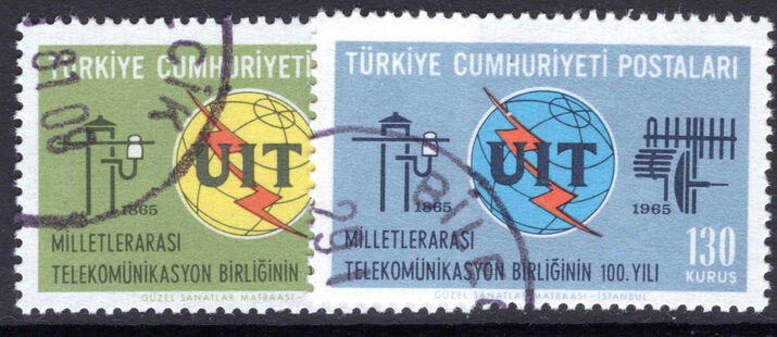 Turkey 1965 I.T.U. Centenary fine used.