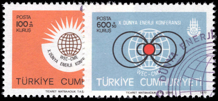 Turkey 1977 Energy Conference fine used.