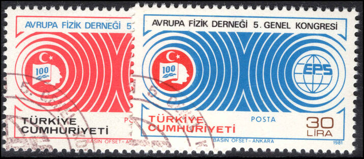 Turkey 1981 Physical Society fine used.