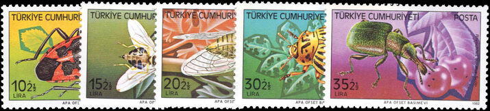 Turkey 1982 Insect Pests unmounted mint.